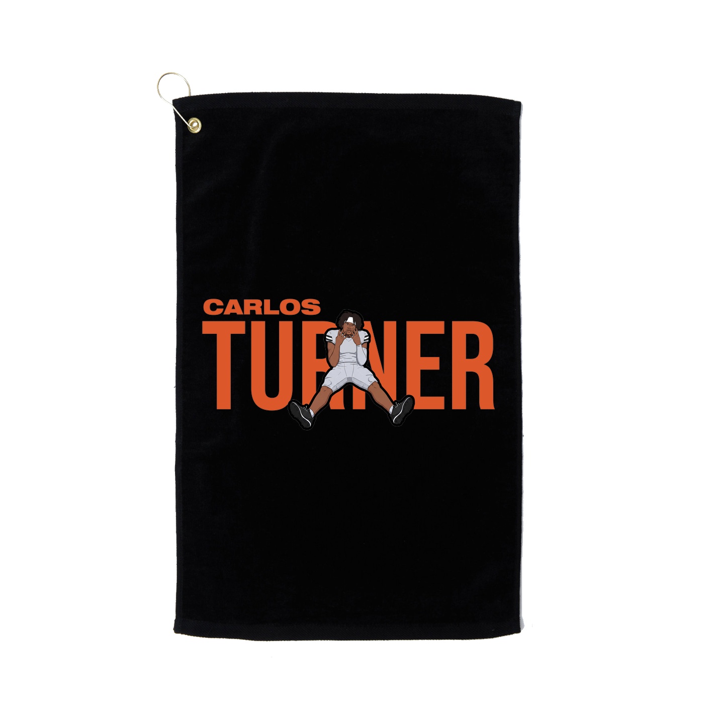 Golf Towel — Player Name in Black