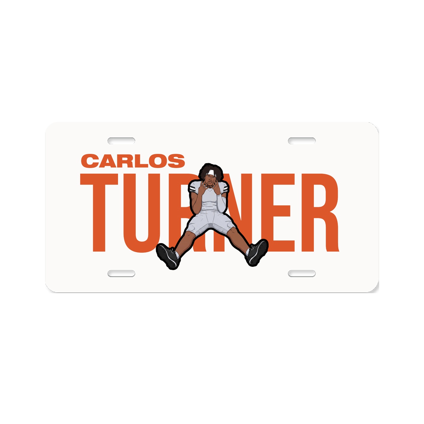 License Plate — Player Name in Classic
