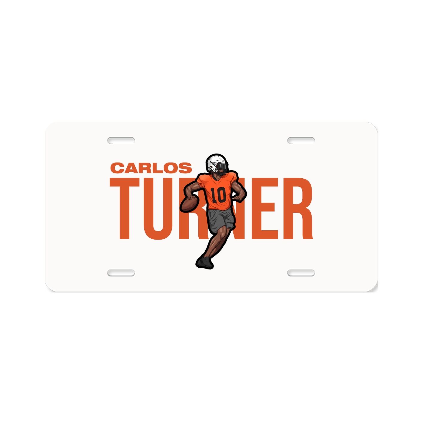 License Plate — Player Name in Classic