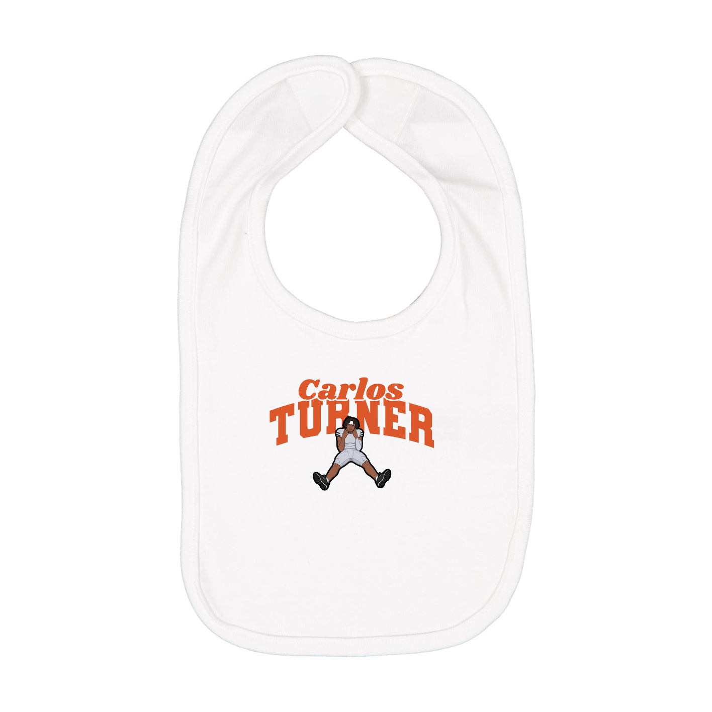 Infant Bib — Signature Arch in White