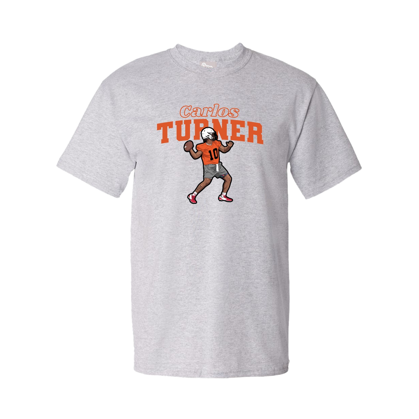Youth Tee — Name Arch in Grey