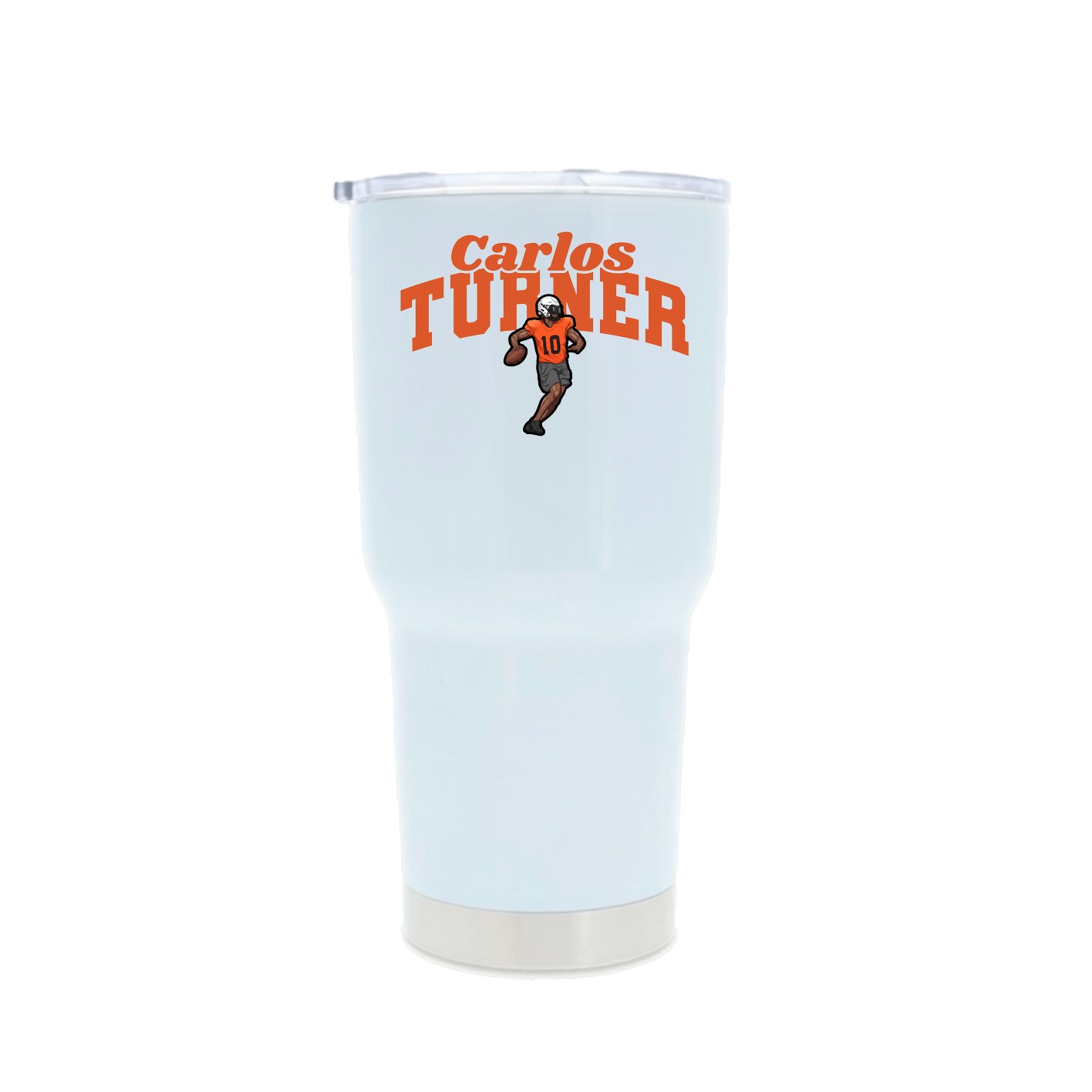 30oz Stainless Steel Tumbler — Signature Arch in White