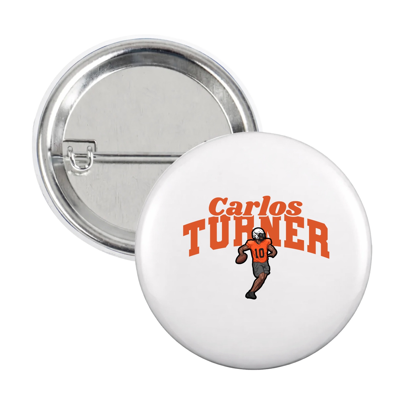 Game Day Button — Signature Arch in White