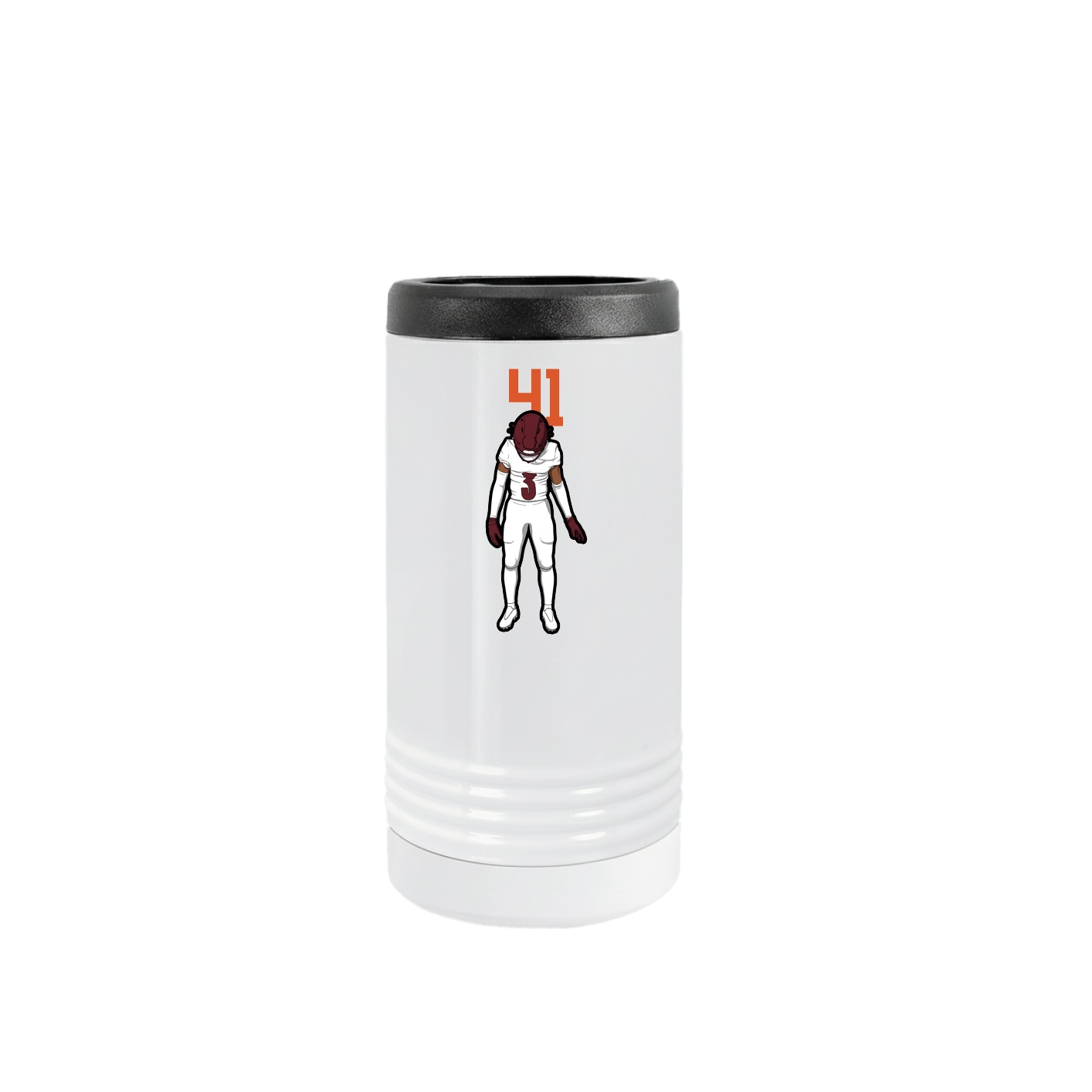 Slim Beverage Holder — Number Top in White