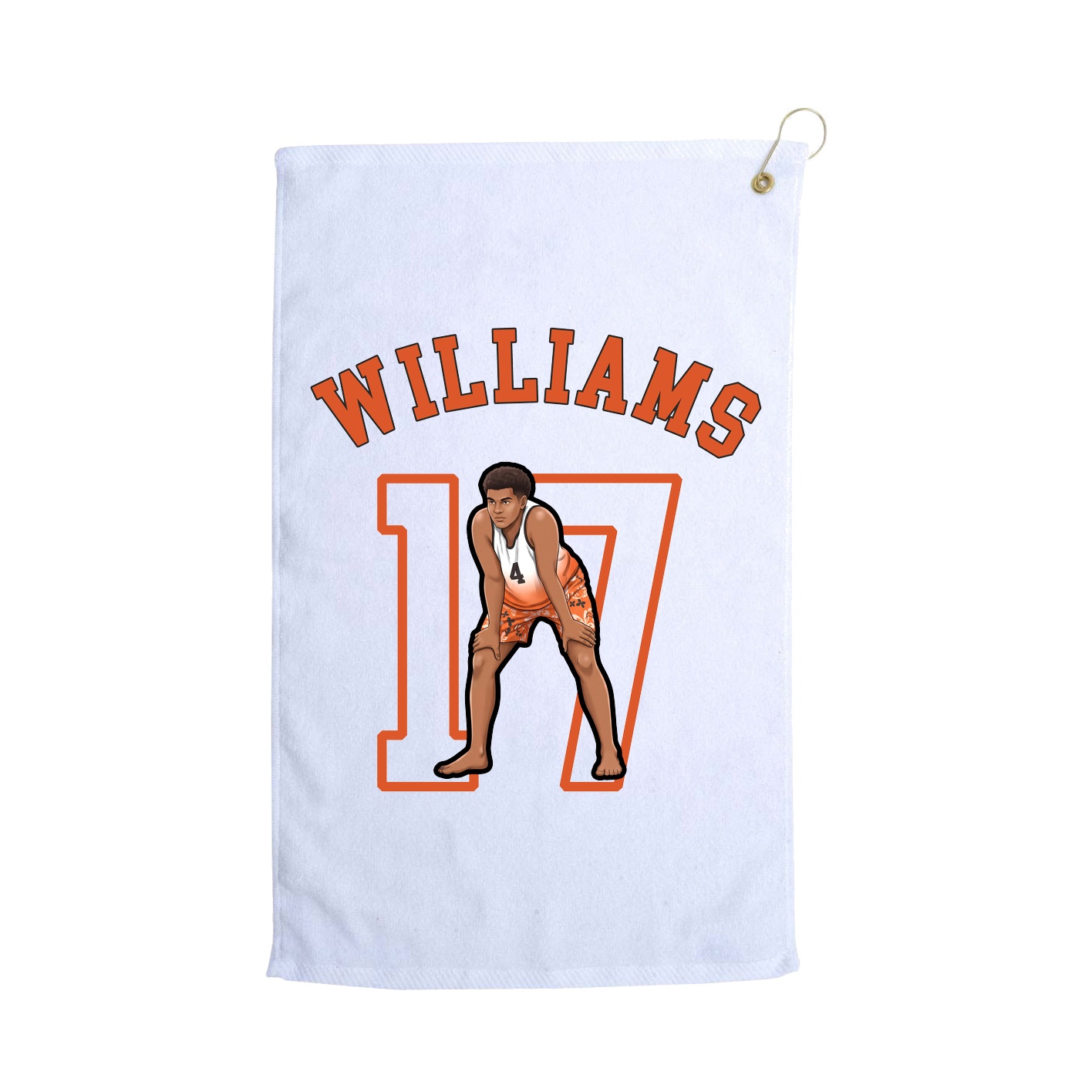 Golf Towel — Shirsey Arch in White