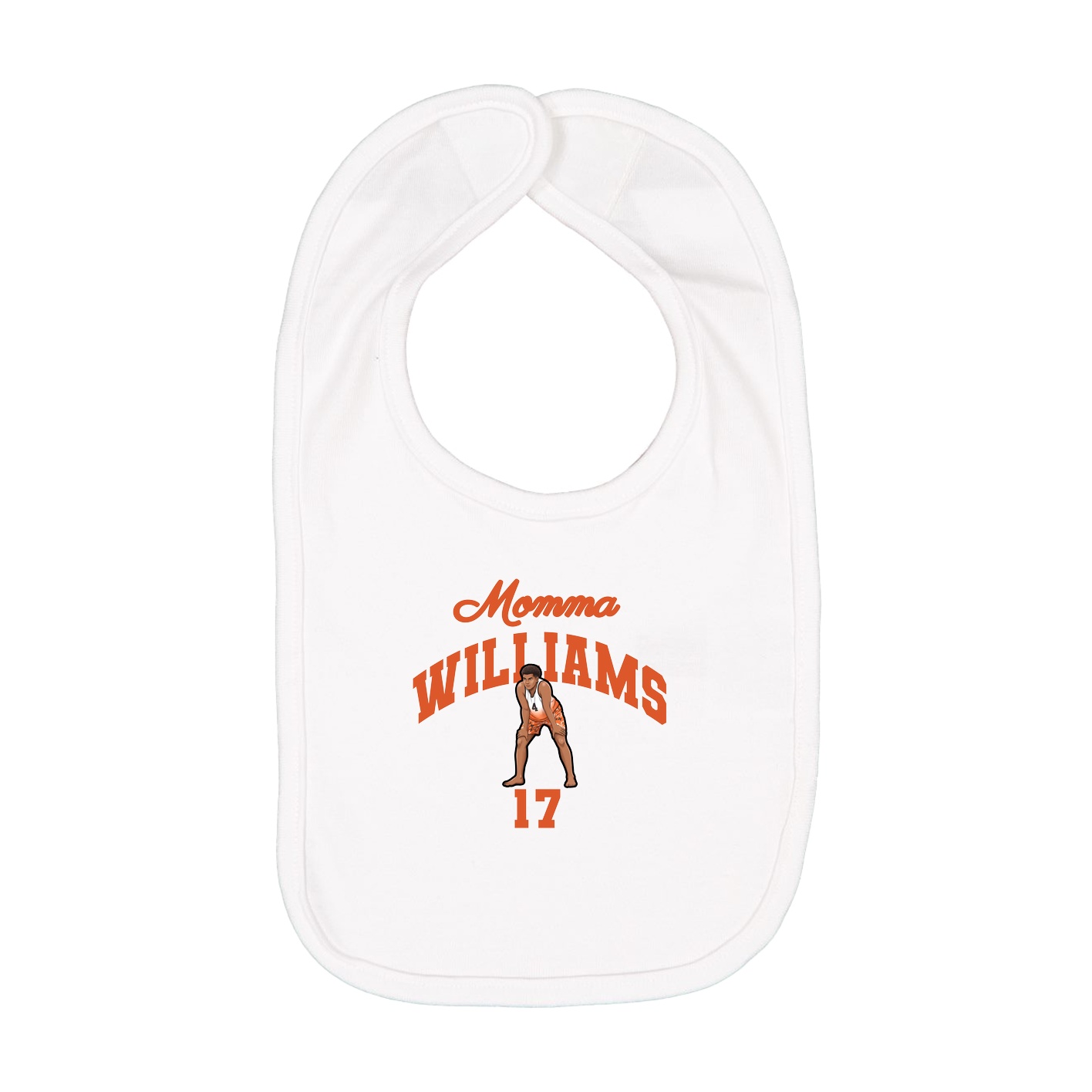 Infant Bib — Mothers Day Arch in White