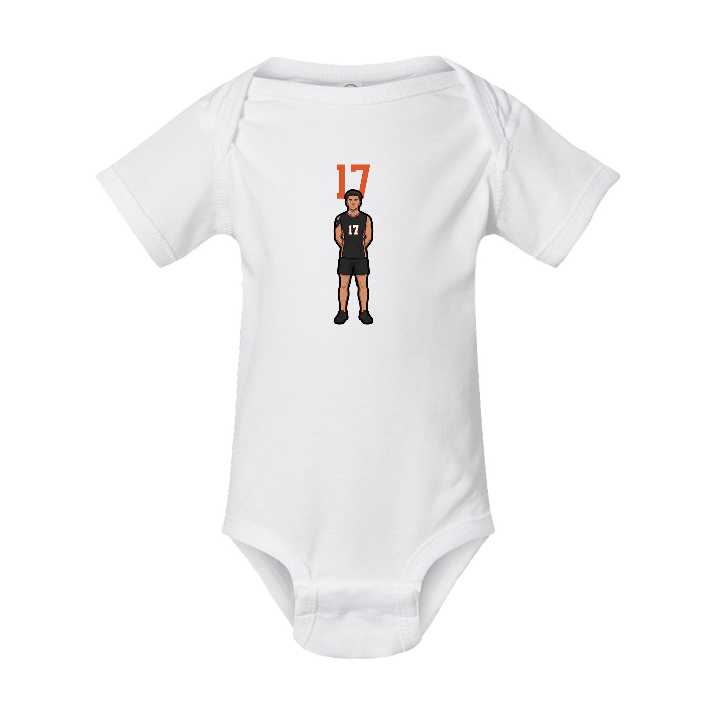 Baby Onesie — Number Top in White