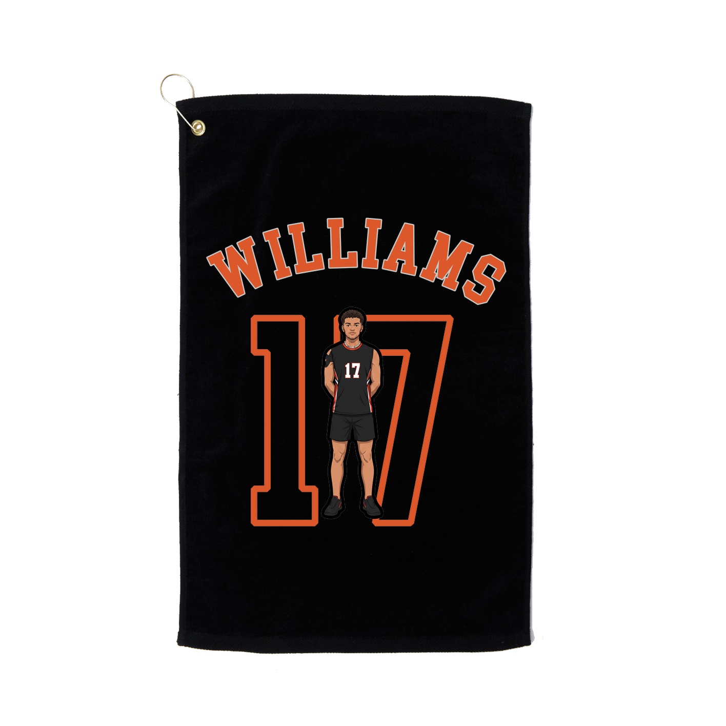 Golf Towel — Shirsey Arch in Black