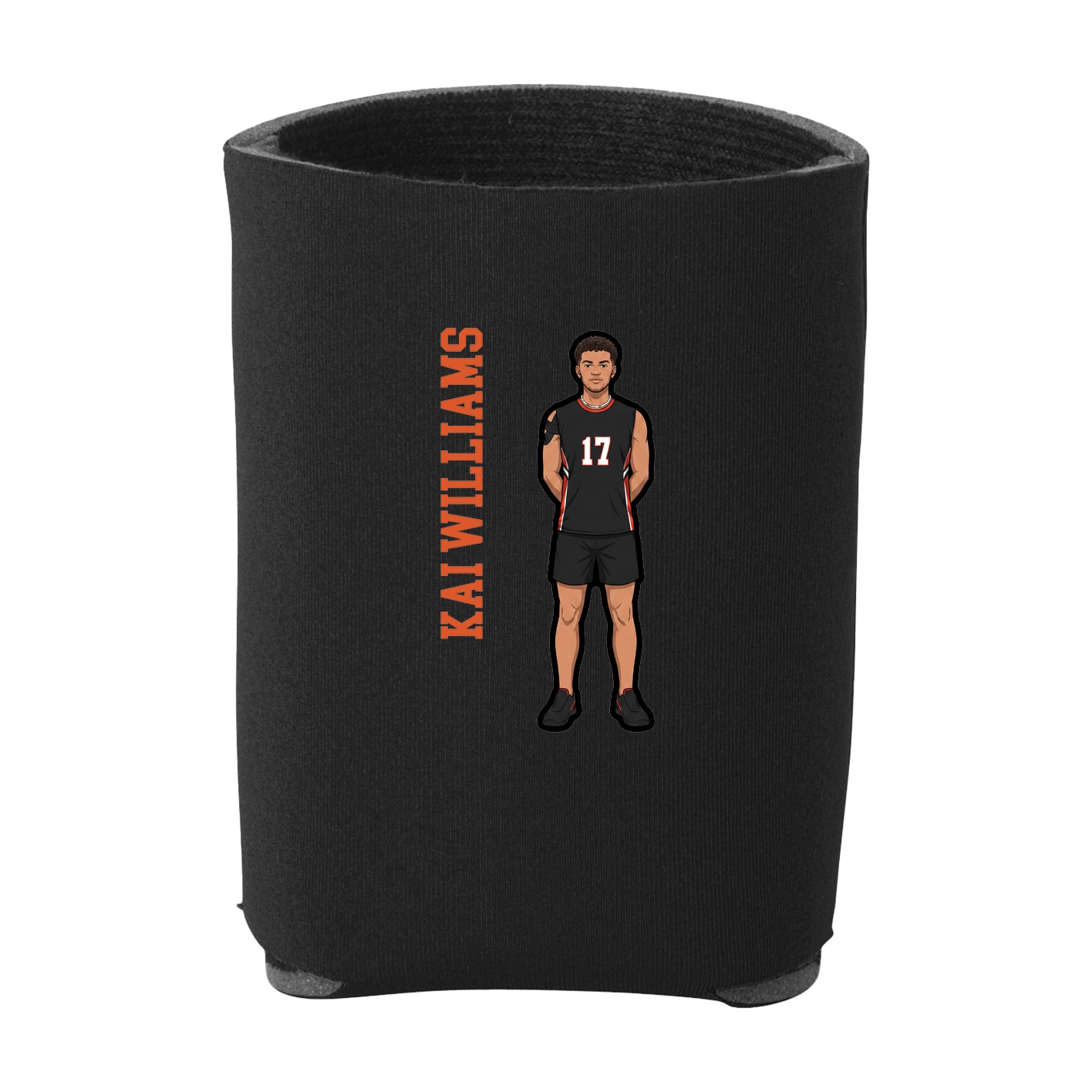 Can Holder — Name Vertical in Black