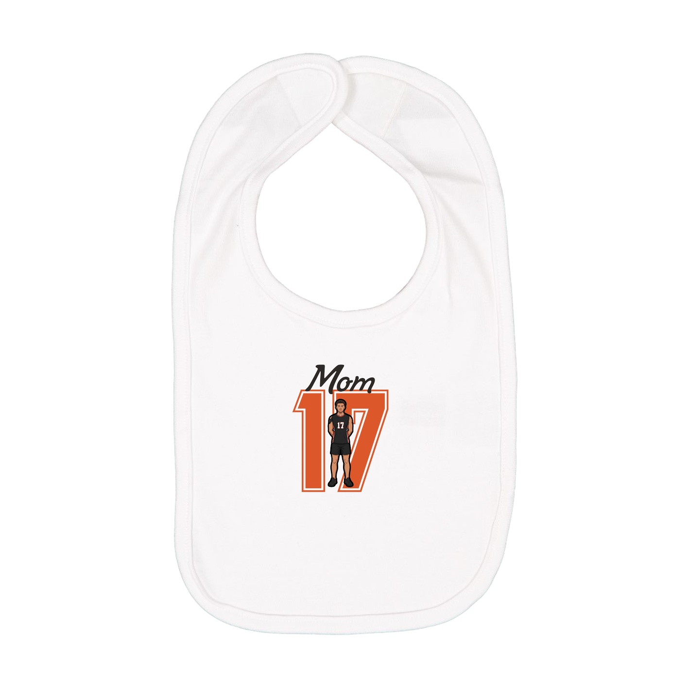 Infant Bib — Mothers Day Shirsey in White