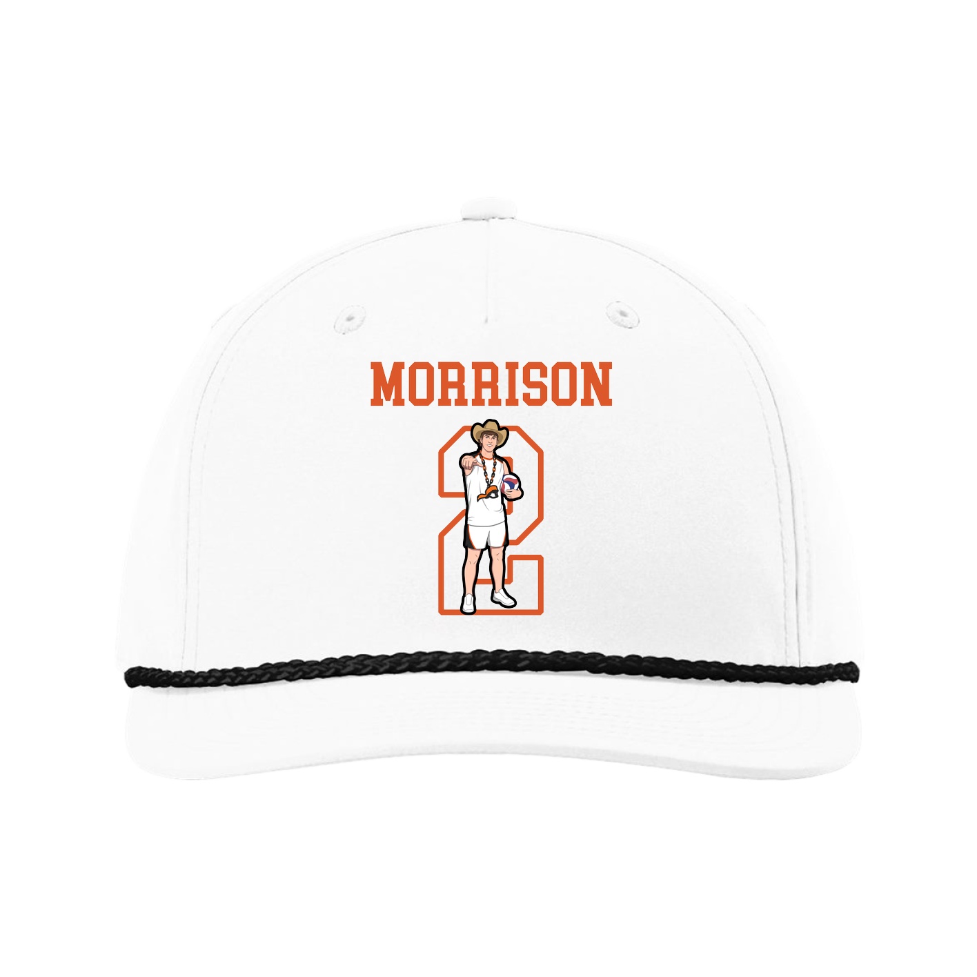 Five-Panel Classic Rope Cap — Shirsey in White