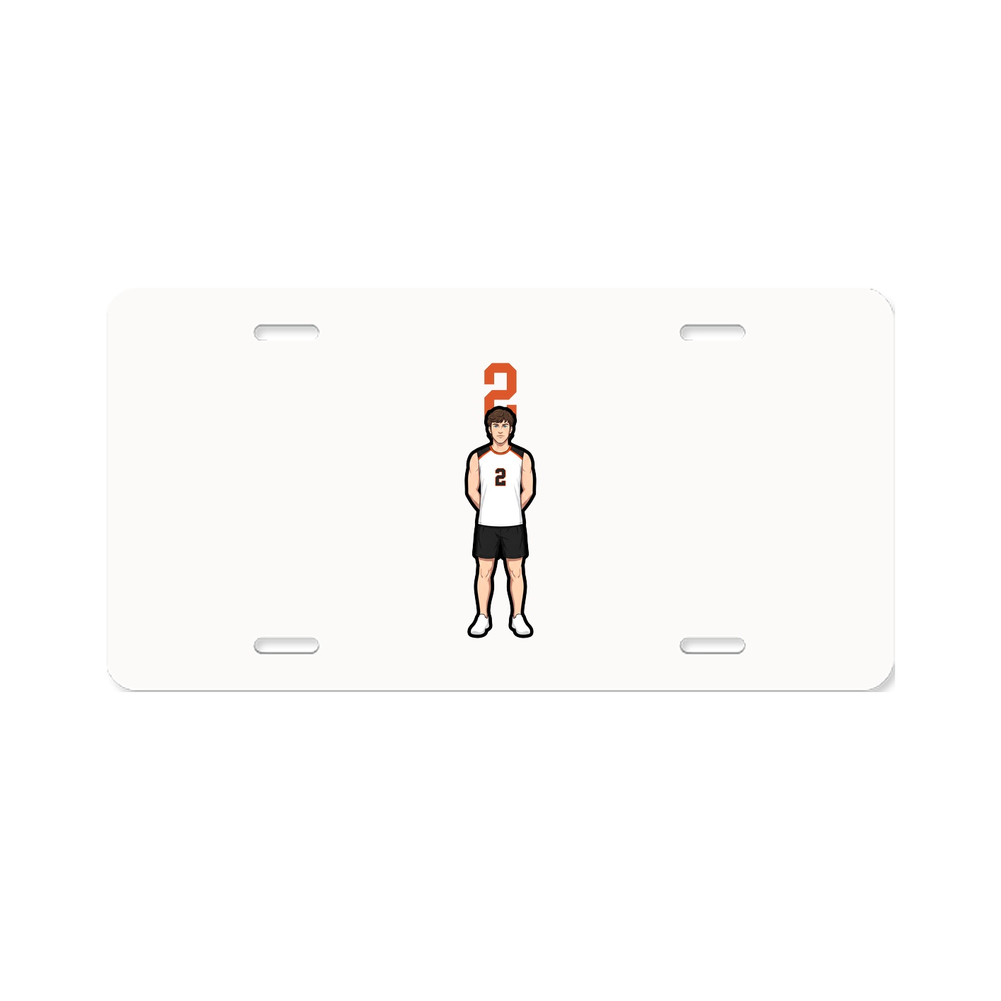 License Plate — Number Top in Classic