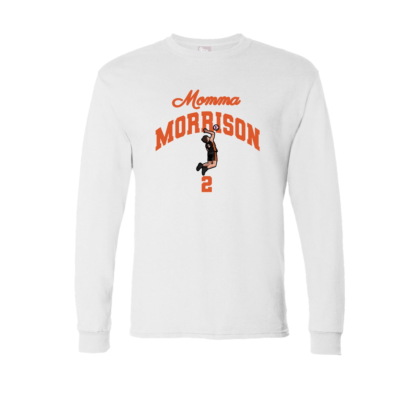 Long Sleeve Tee — Mothers Day Arch in White