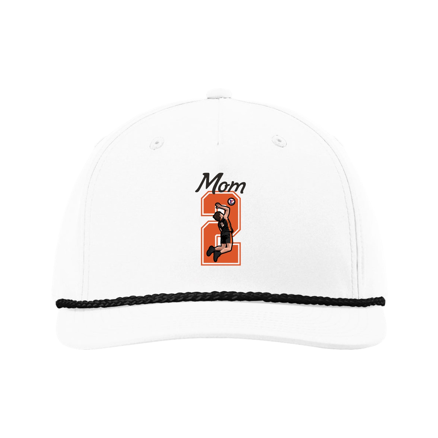 Five-Panel Classic Rope Cap — Mothers Day Shirsey in White