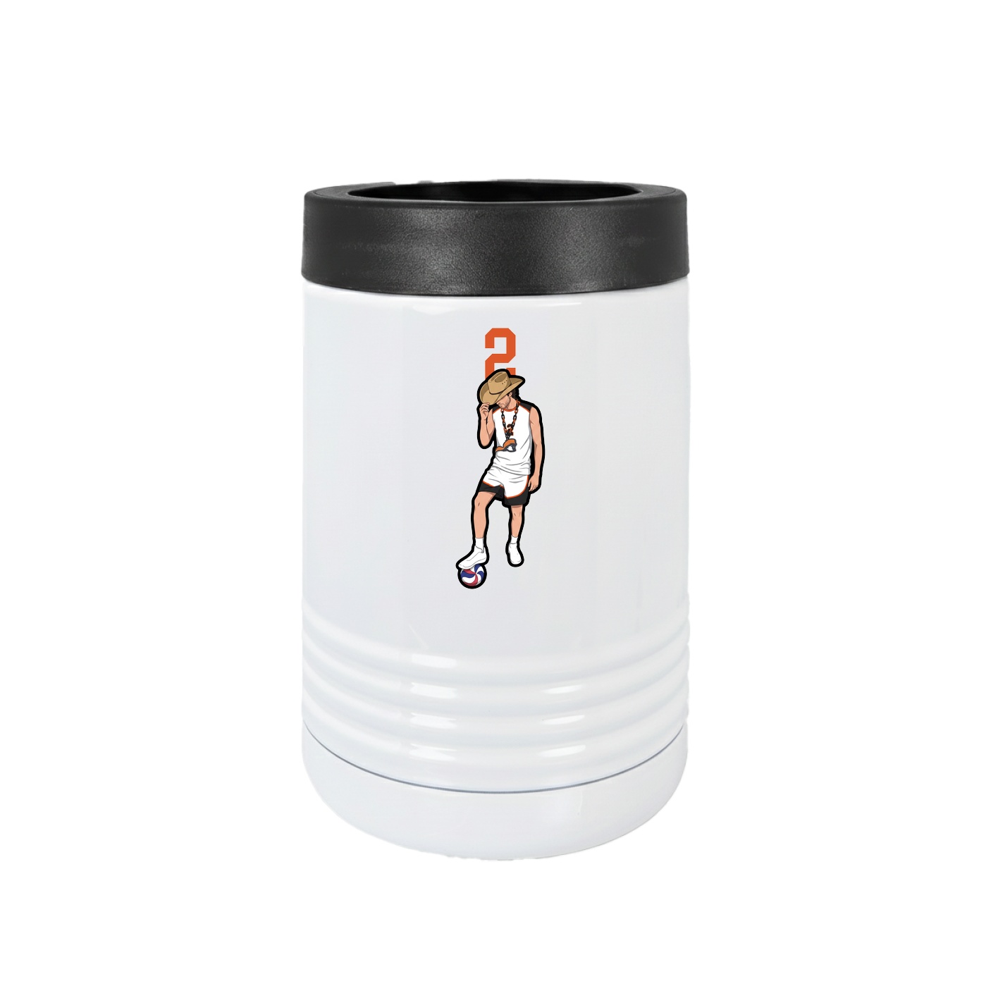 Beverage Holder — Number Top in White