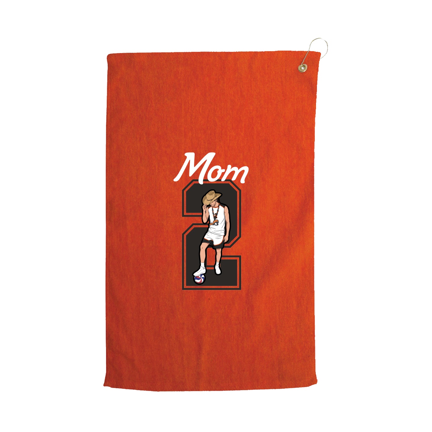 Golf Towel — Mothers Day Shirsey in Orange
