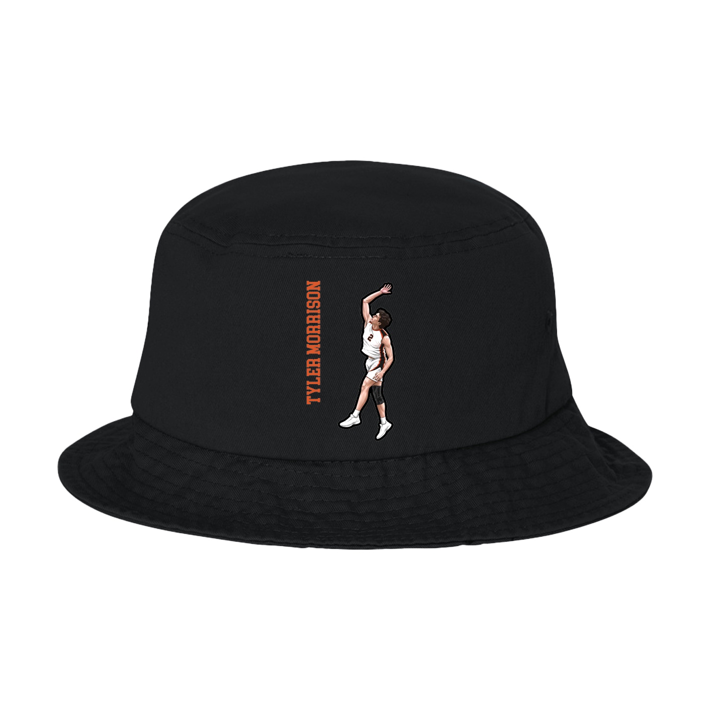 Bucket Cap — Name Vertical in Black