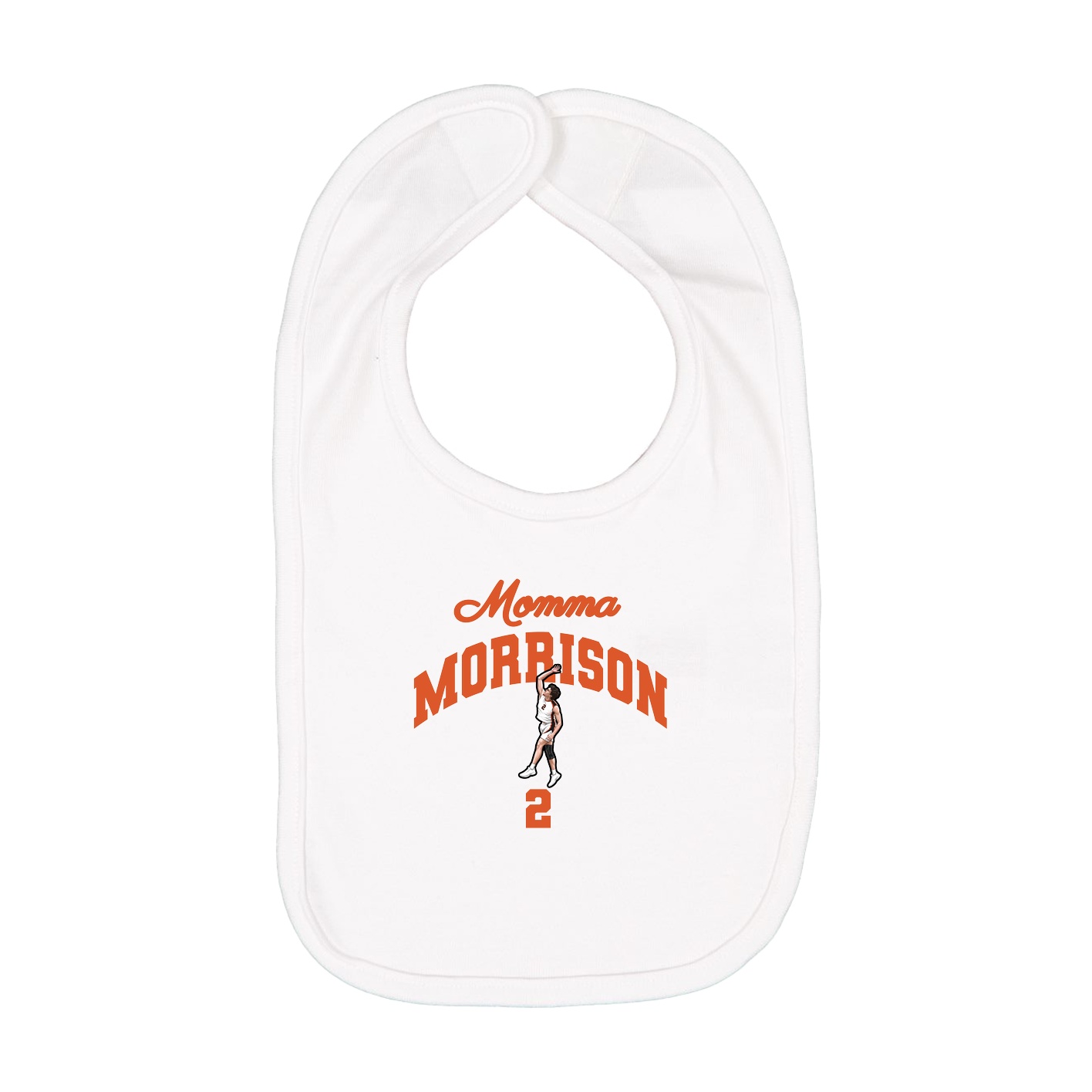 Infant Bib — Mothers Day Arch in White