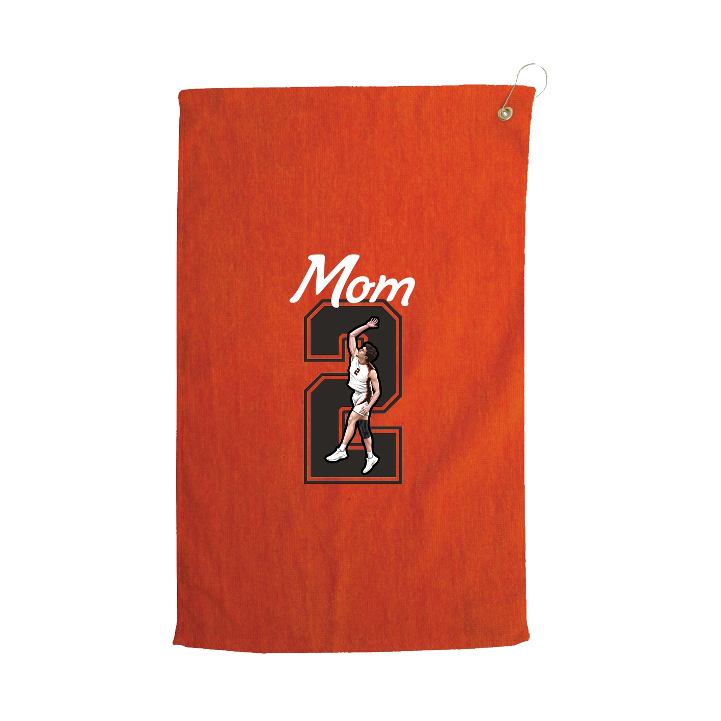 Golf Towel — Mothers Day Shirsey in Orange