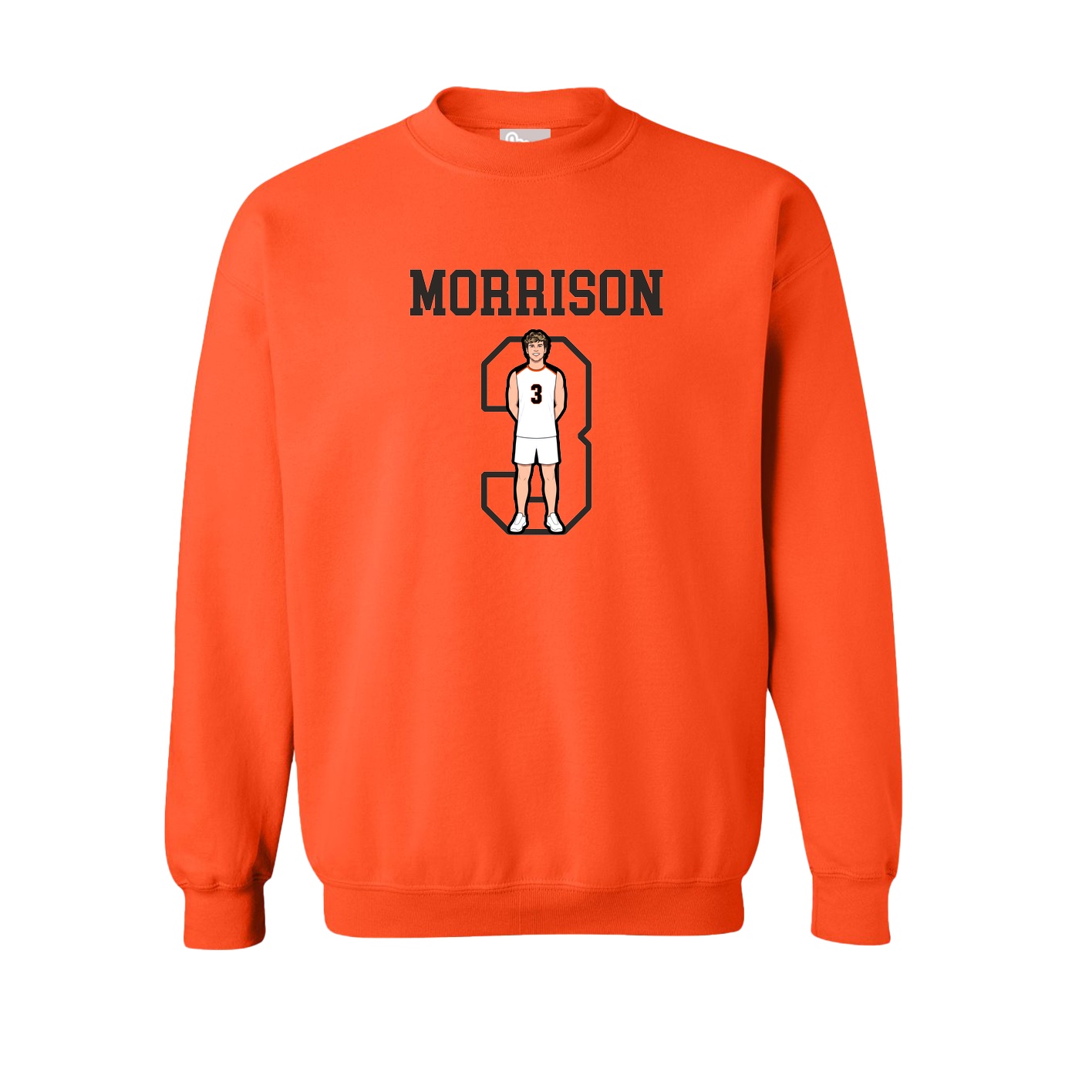 Fleece Crew — Shirsey in Orange