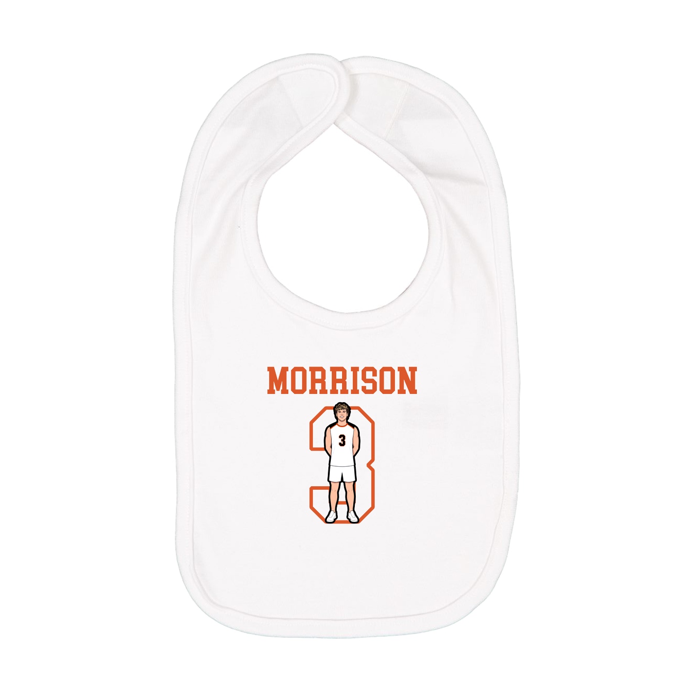 Infant Bib — Shirsey in White