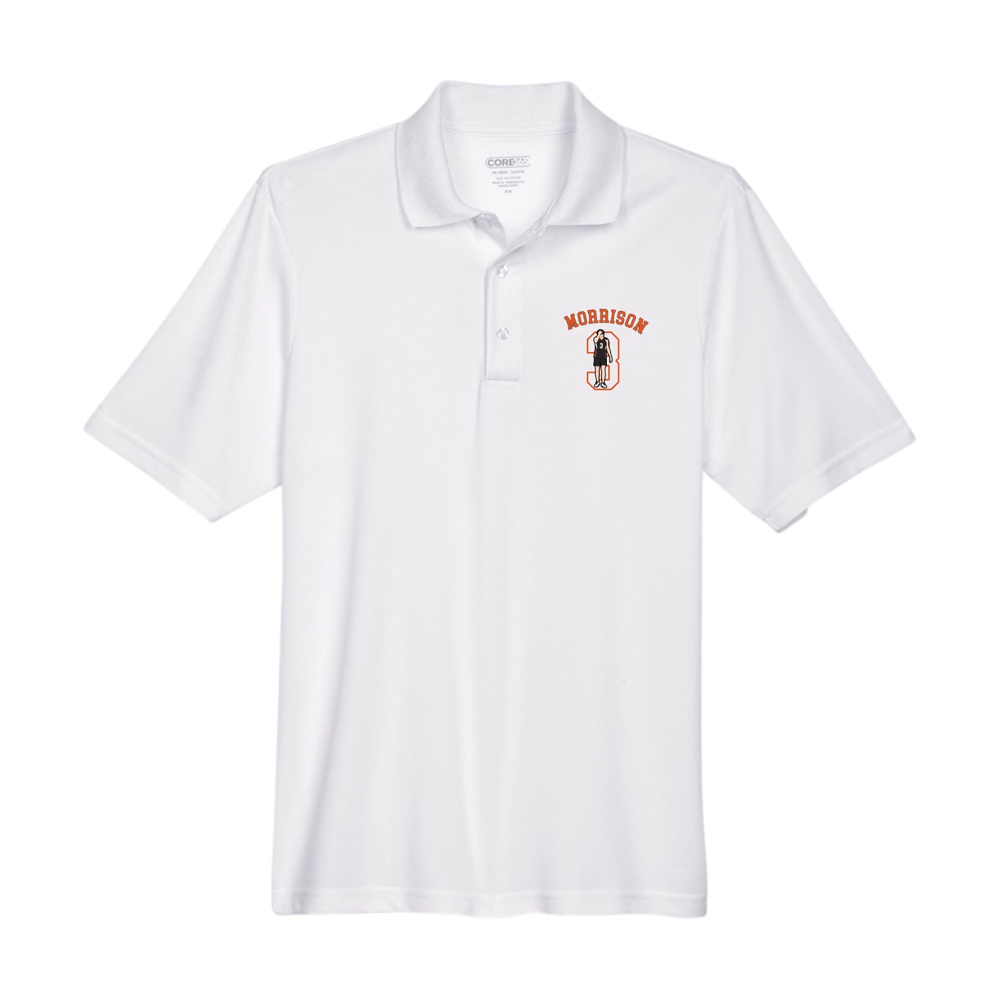 Performance Polo — Shirsey Arch in White