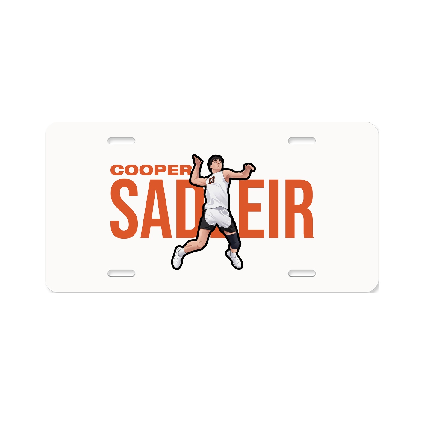 License Plate — Player Name in Classic