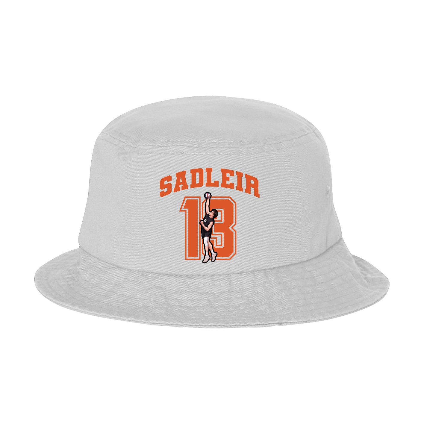 Bucket Cap — Number in White