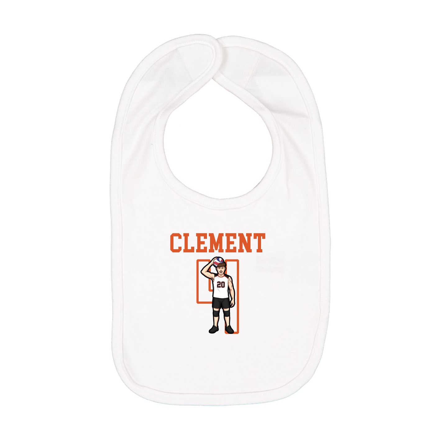Infant Bib — Shirsey in White
