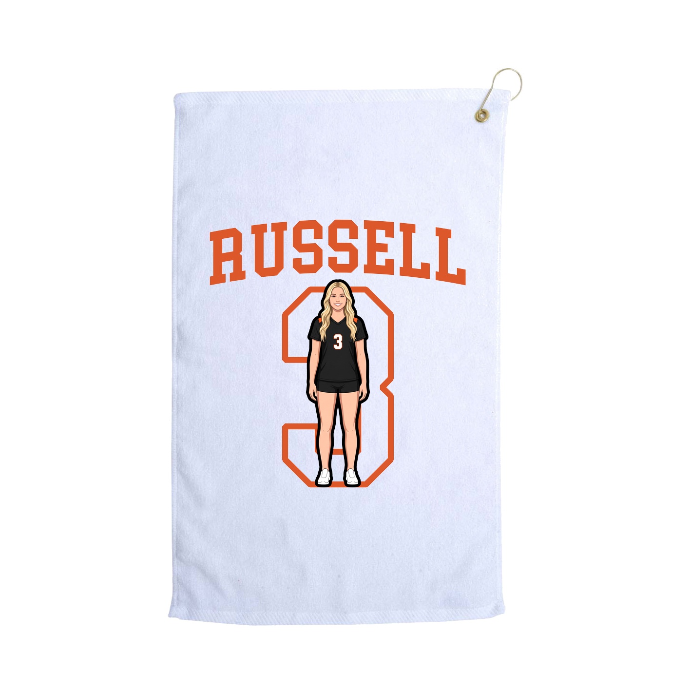 Golf Towel — Shirsey in White