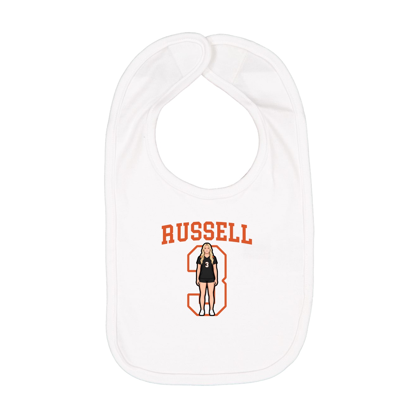 Infant Bib — Shirsey in White