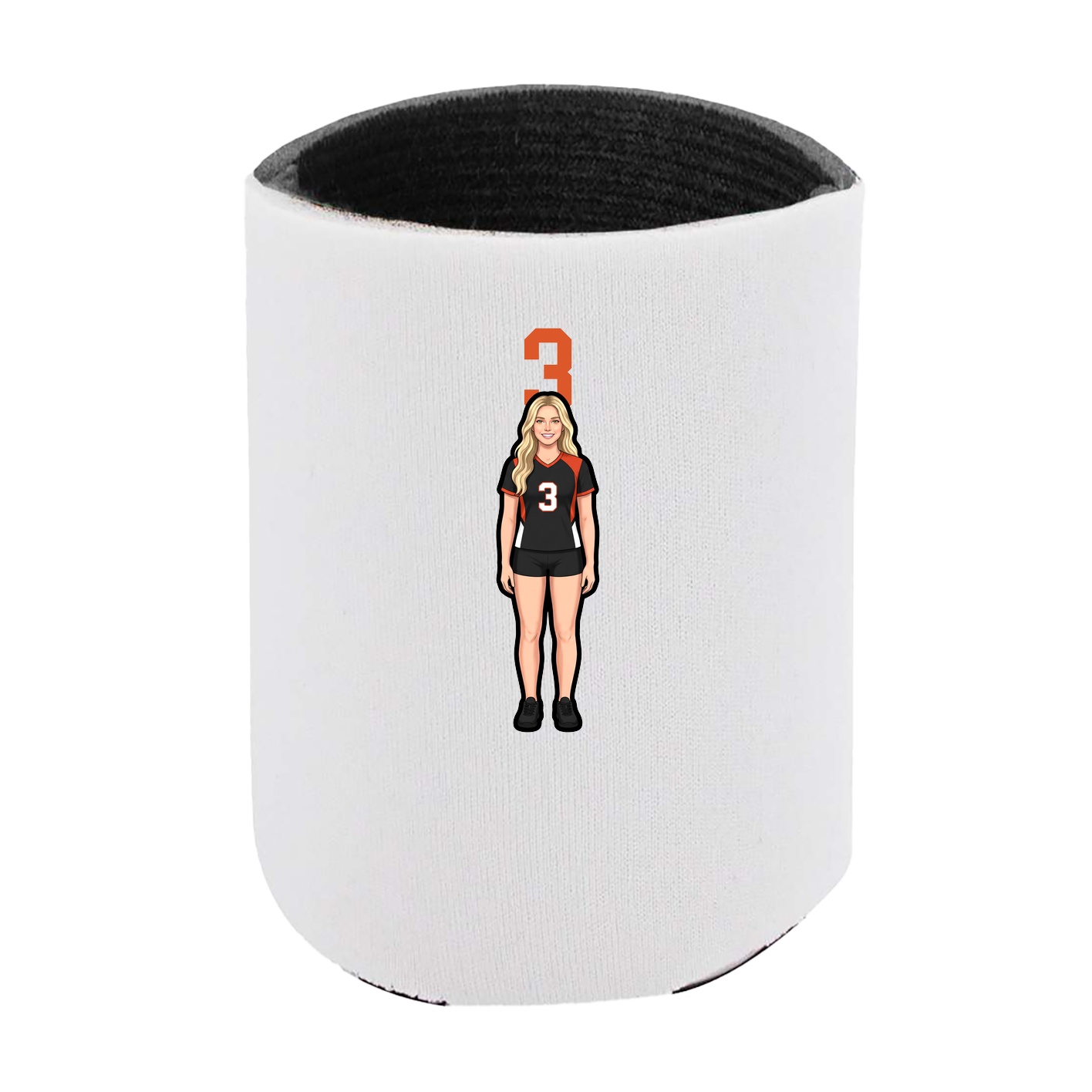 Can Holder — Number Top in White