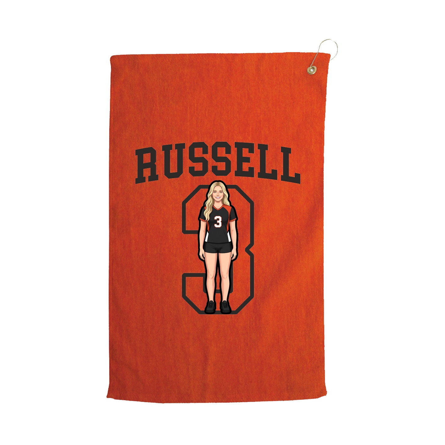 Golf Towel — Shirsey in Orange