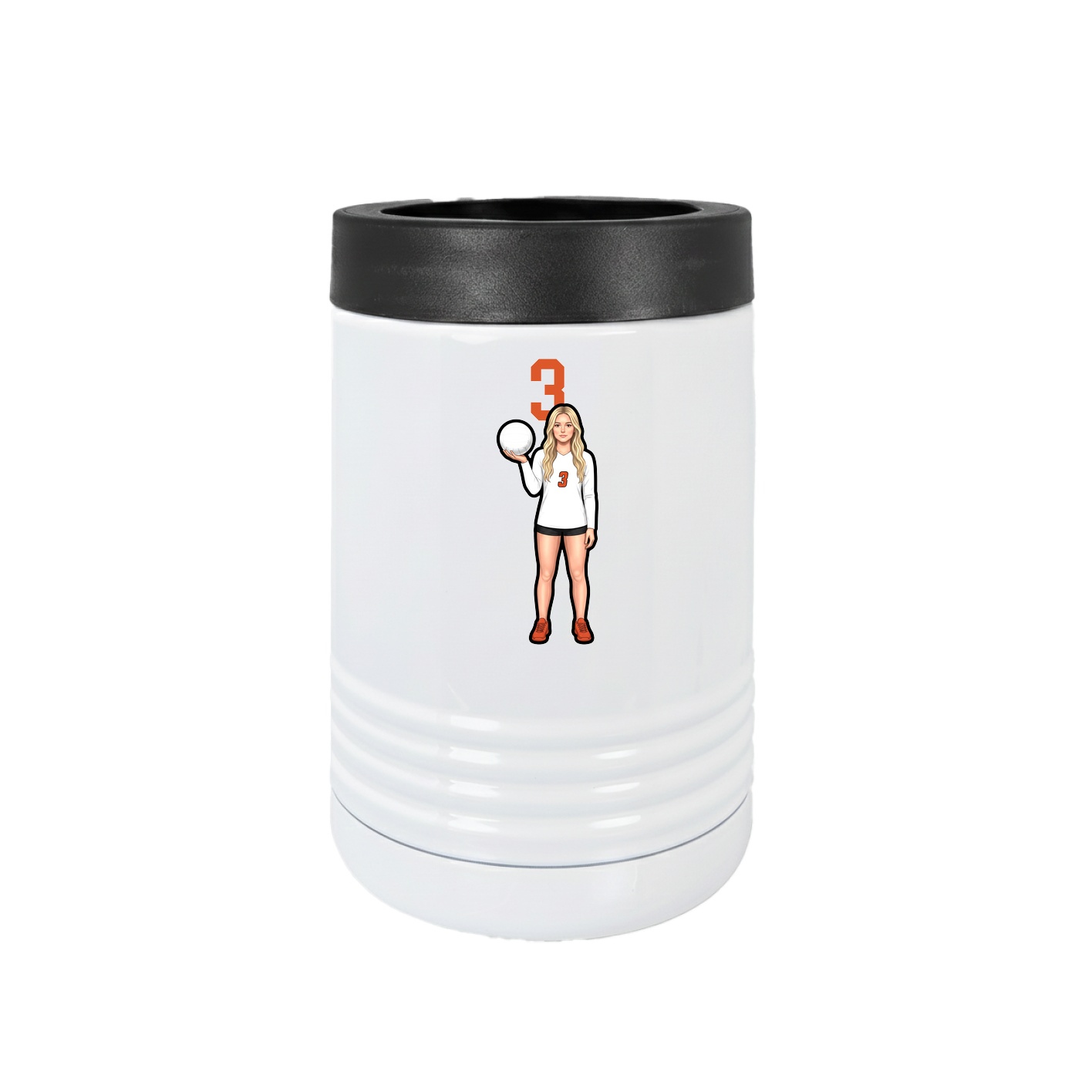 Beverage Holder — Number Top in White