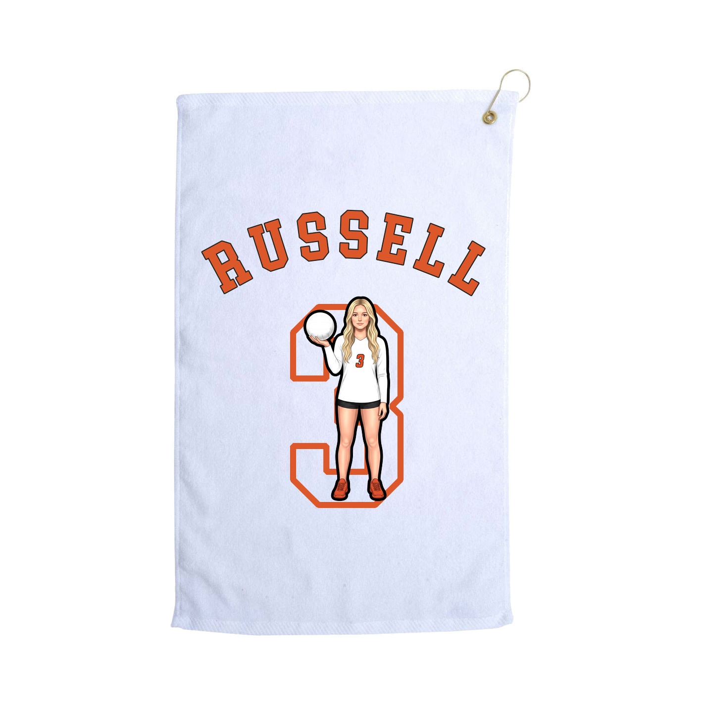 Golf Towel — Shirsey Arch in White