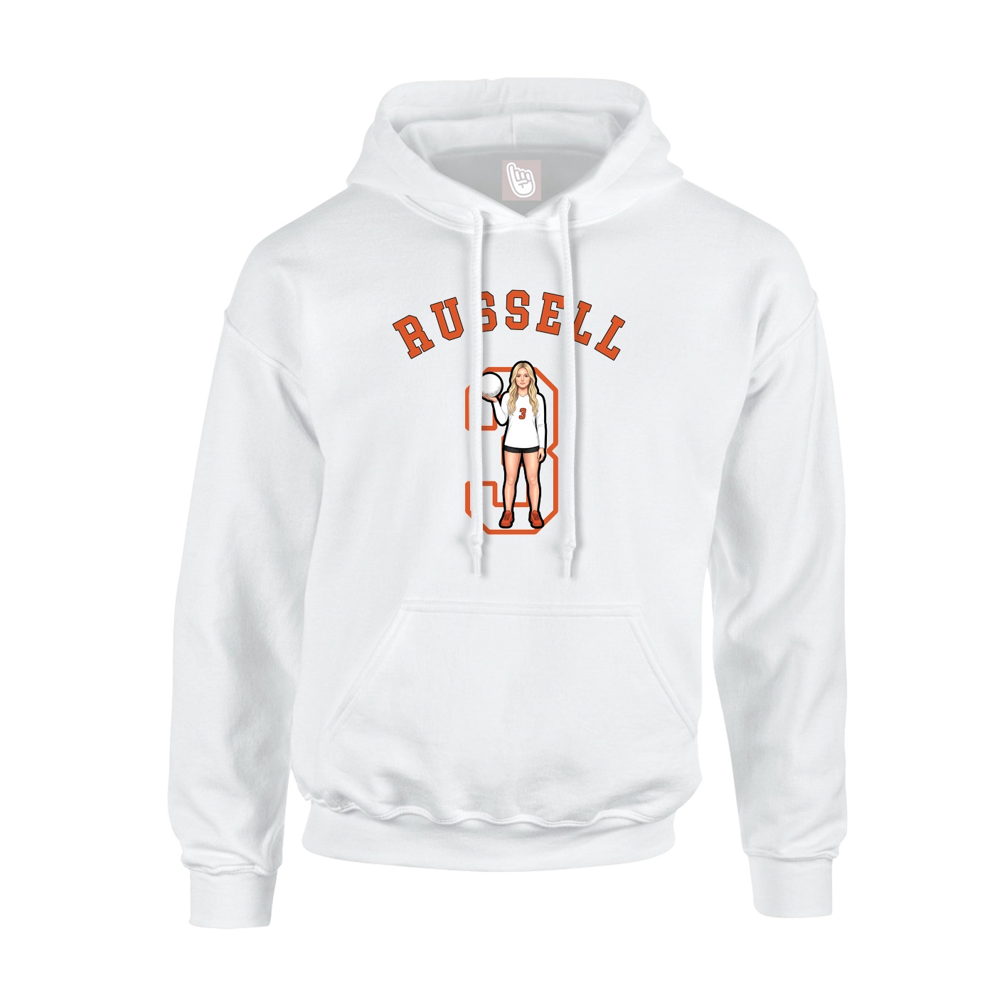 Youth Hoodie — Shirsey Arch in White