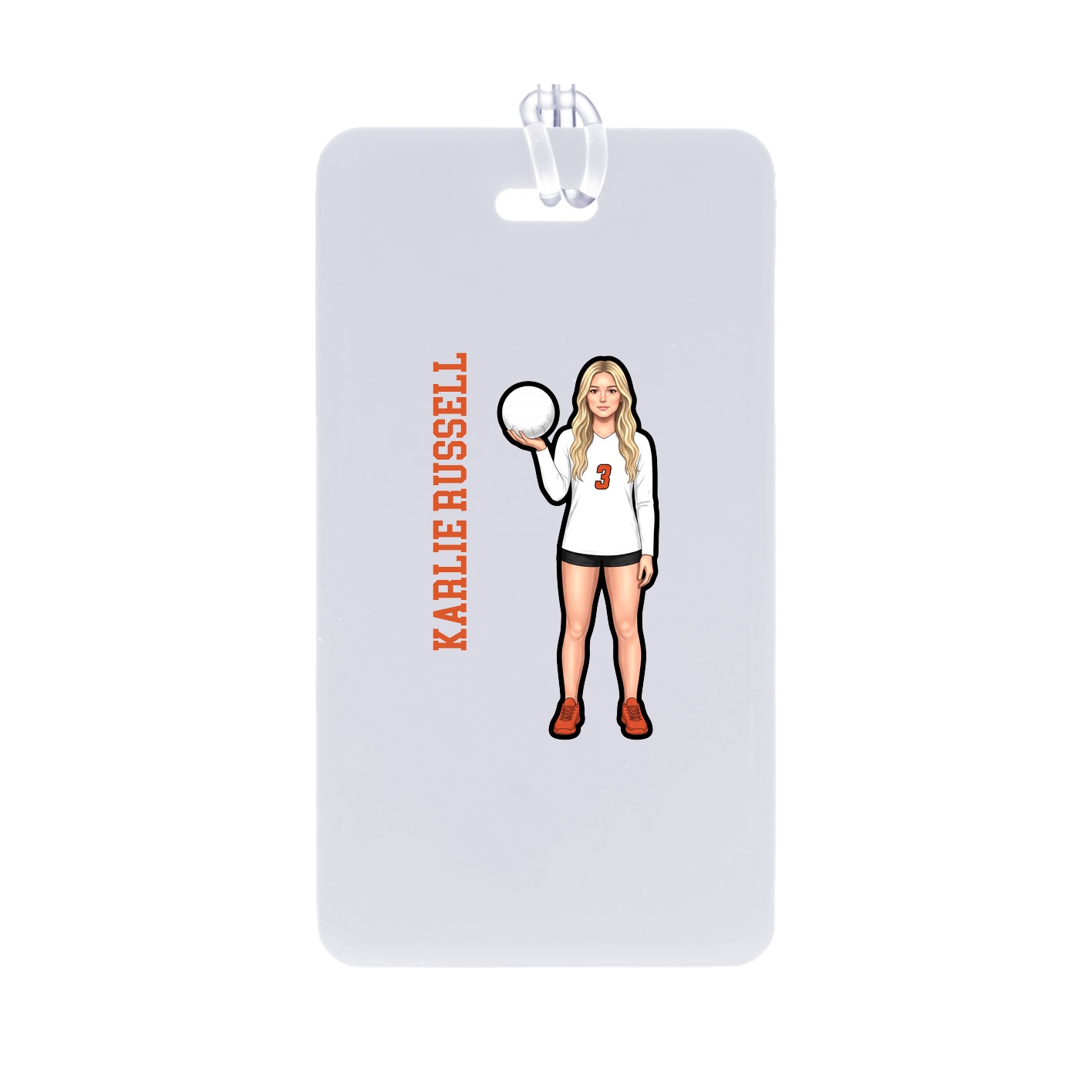 Bag Tag — Name Vertical in Classic