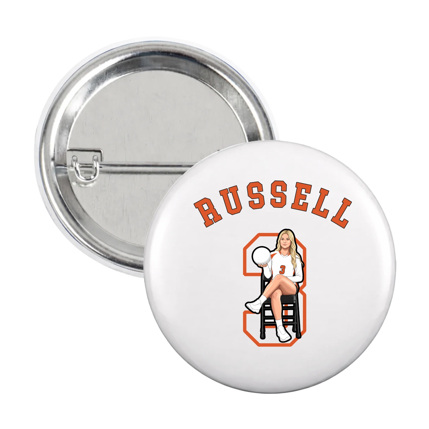 Game Day Button — Shirsey Arch in White