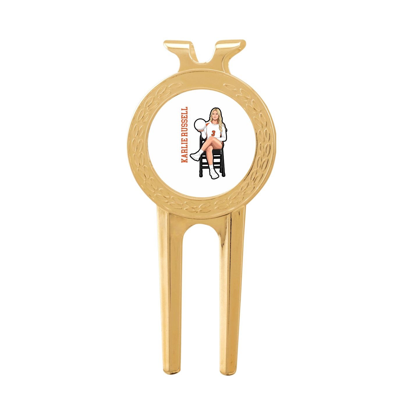 Divot Tool with Ball Marker — Name Vertical in Classic
