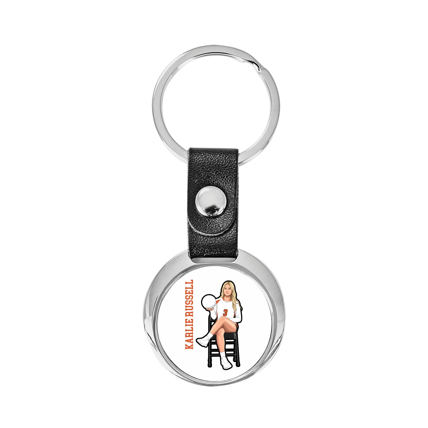 Key Chain — Name Vertical in Classic