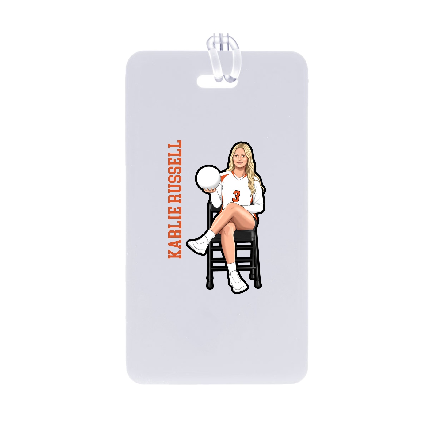 Bag Tag — Name Vertical in Classic