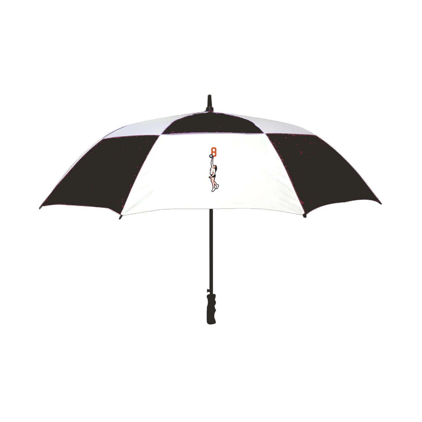 Golf Umbrella — Number Top in Black