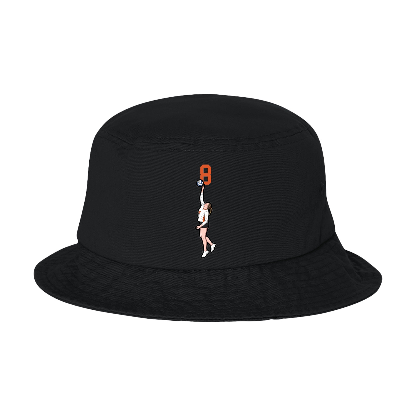 Bucket Cap — Number Top in Black