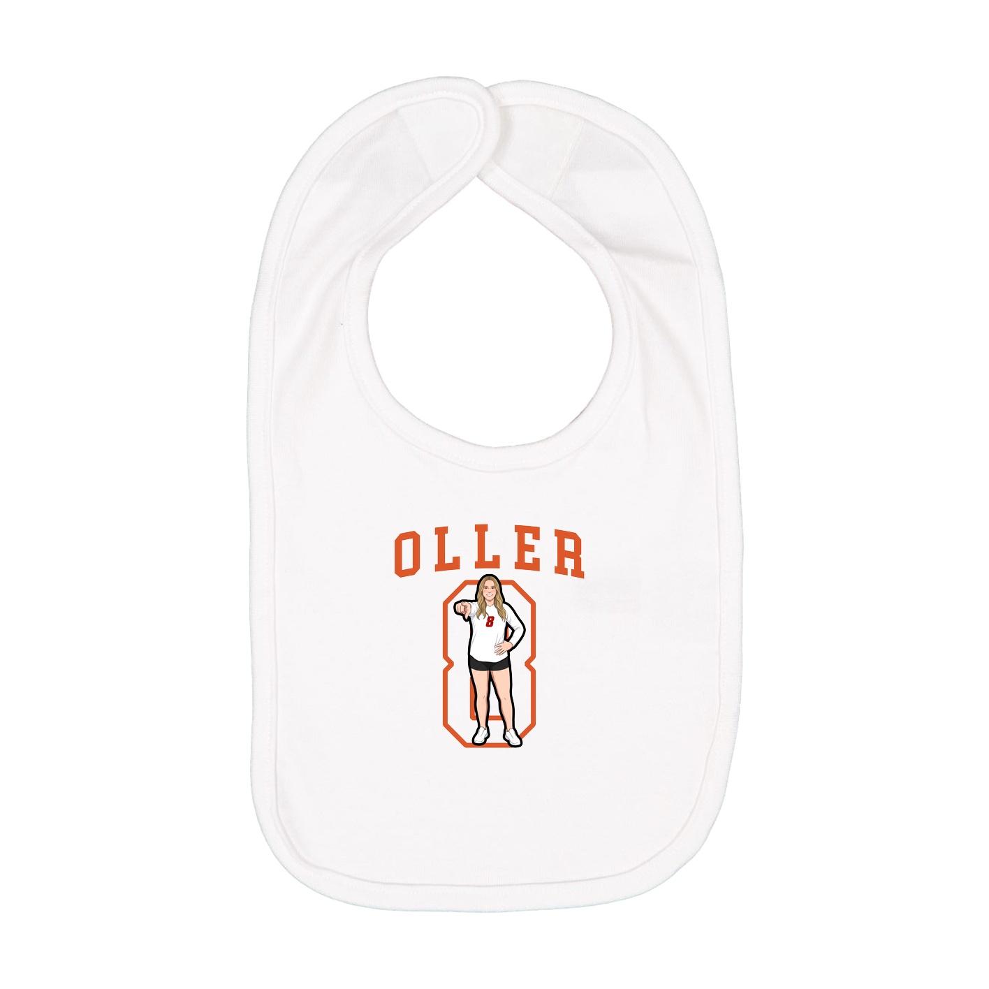 Infant Bib — Shirsey in White
