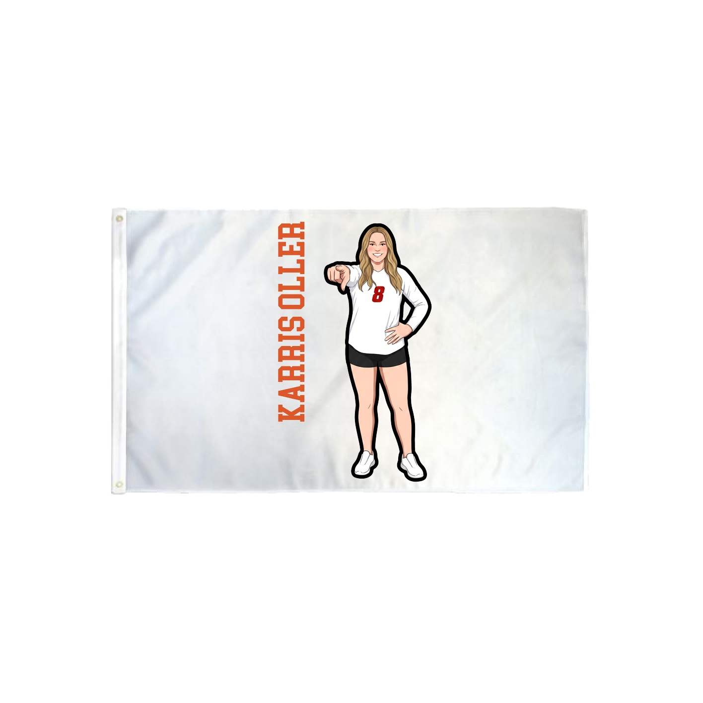 3x5 Flag — Name Vertical in Classic