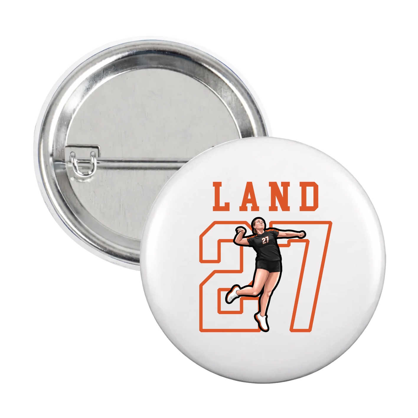 Game Day Button — Shirsey in White