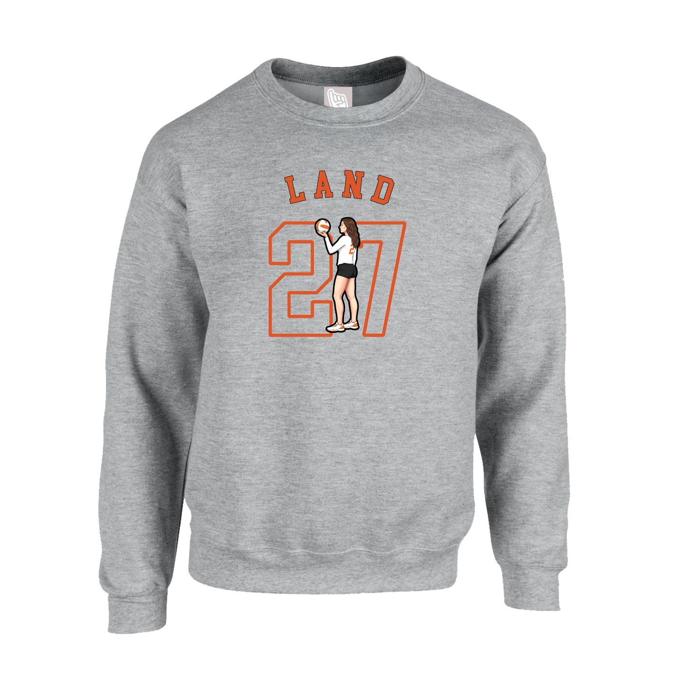 Fleece Crew — Shirsey Arch in Grey