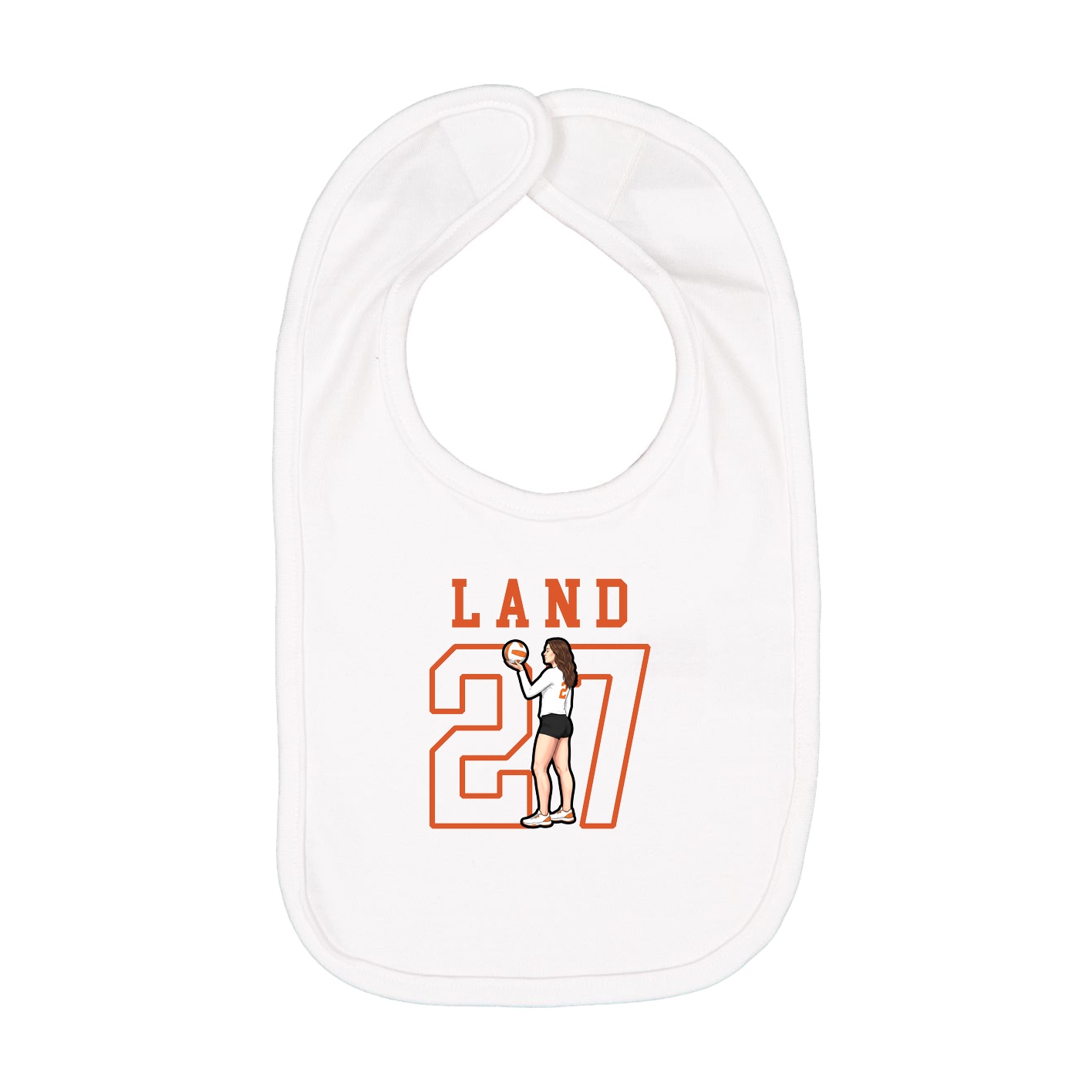 Infant Bib — Shirsey in White