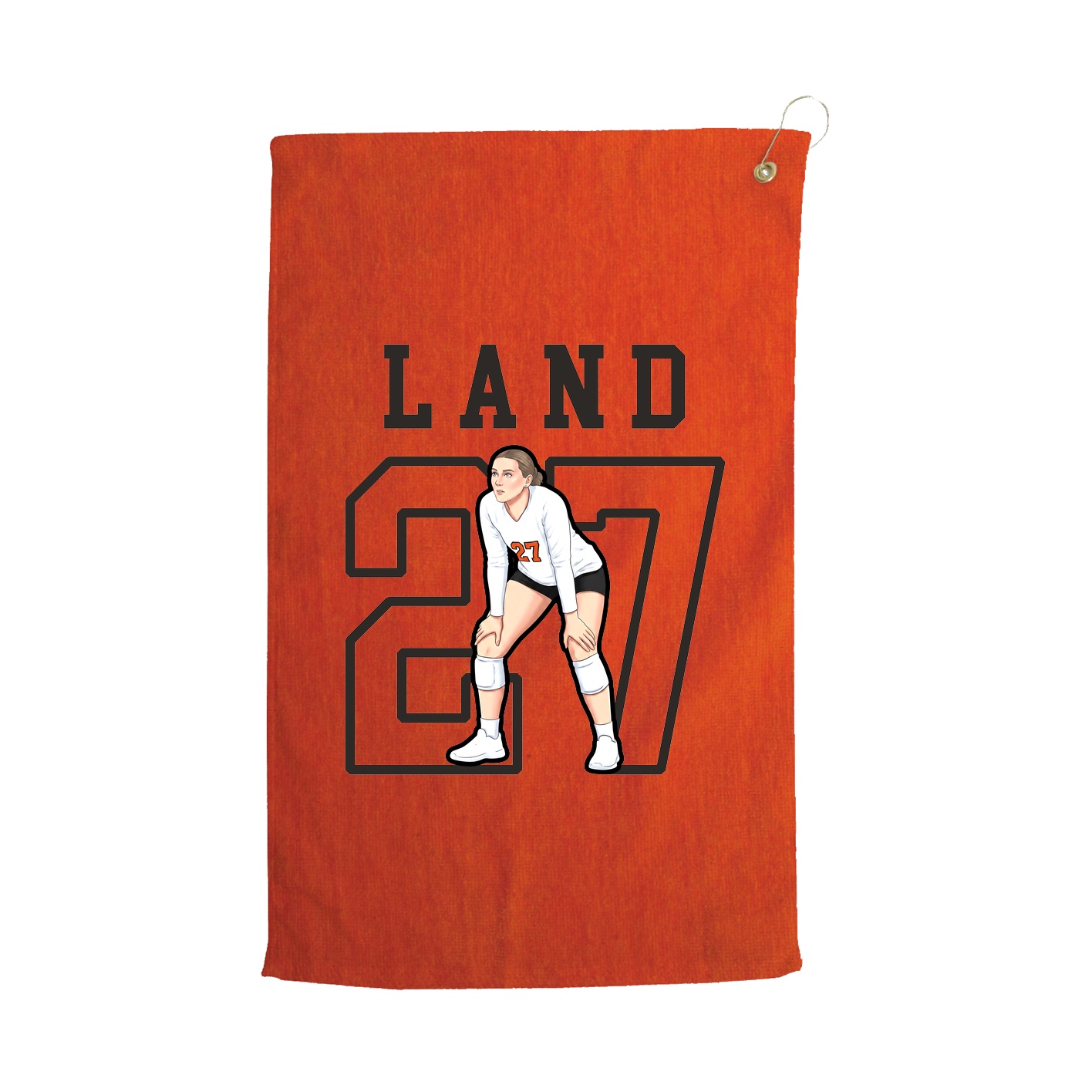 Golf Towel — Shirsey in Orange