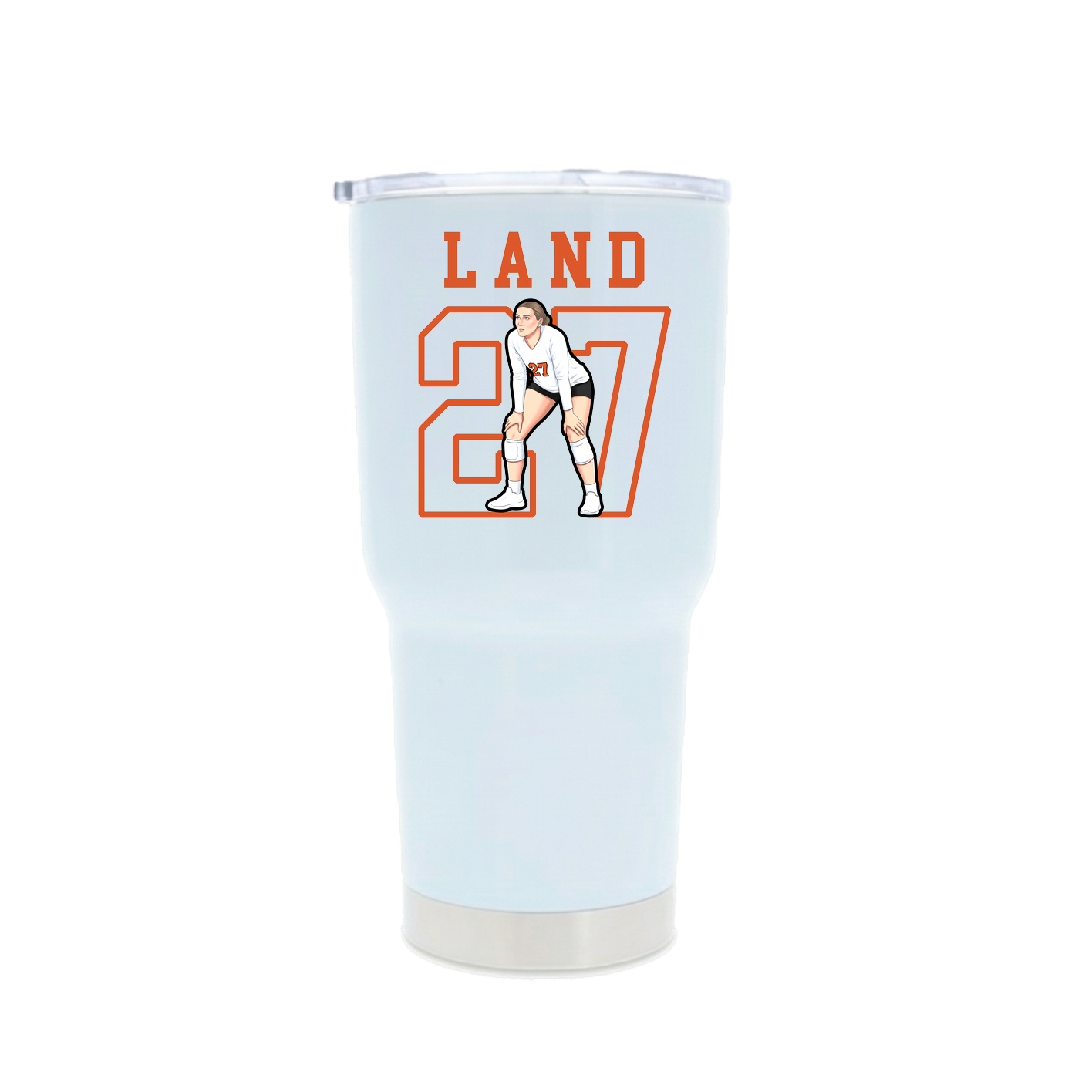 30oz Stainless Steel Tumbler — Shirsey in White